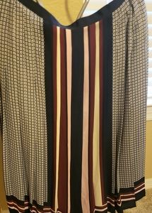 Navy Blue Pleated Skirt Sz 22W